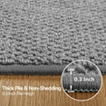 thumbnail image 4 of Lalado 8ft x 10ft Vintage Area Rug, Washable Non-Slip Carpet for Living Room Bedroom Dining Room, Modern Aesthetic Indoor Home Decor, Gray, 4 of 10