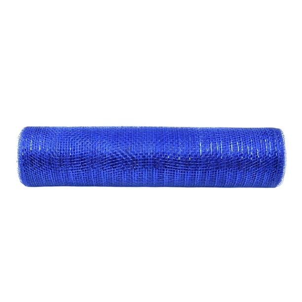Rollos de lámina metálica resistente de 10 yardas para decoración patriótica y coronas. 1 pieza azul