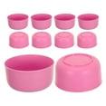 thumbnail image 5 of CIMAXIC Round Pink Plastic Bowls 10Pcs for Soup and Rice Reusable Entertaining Guests, 5 of 8