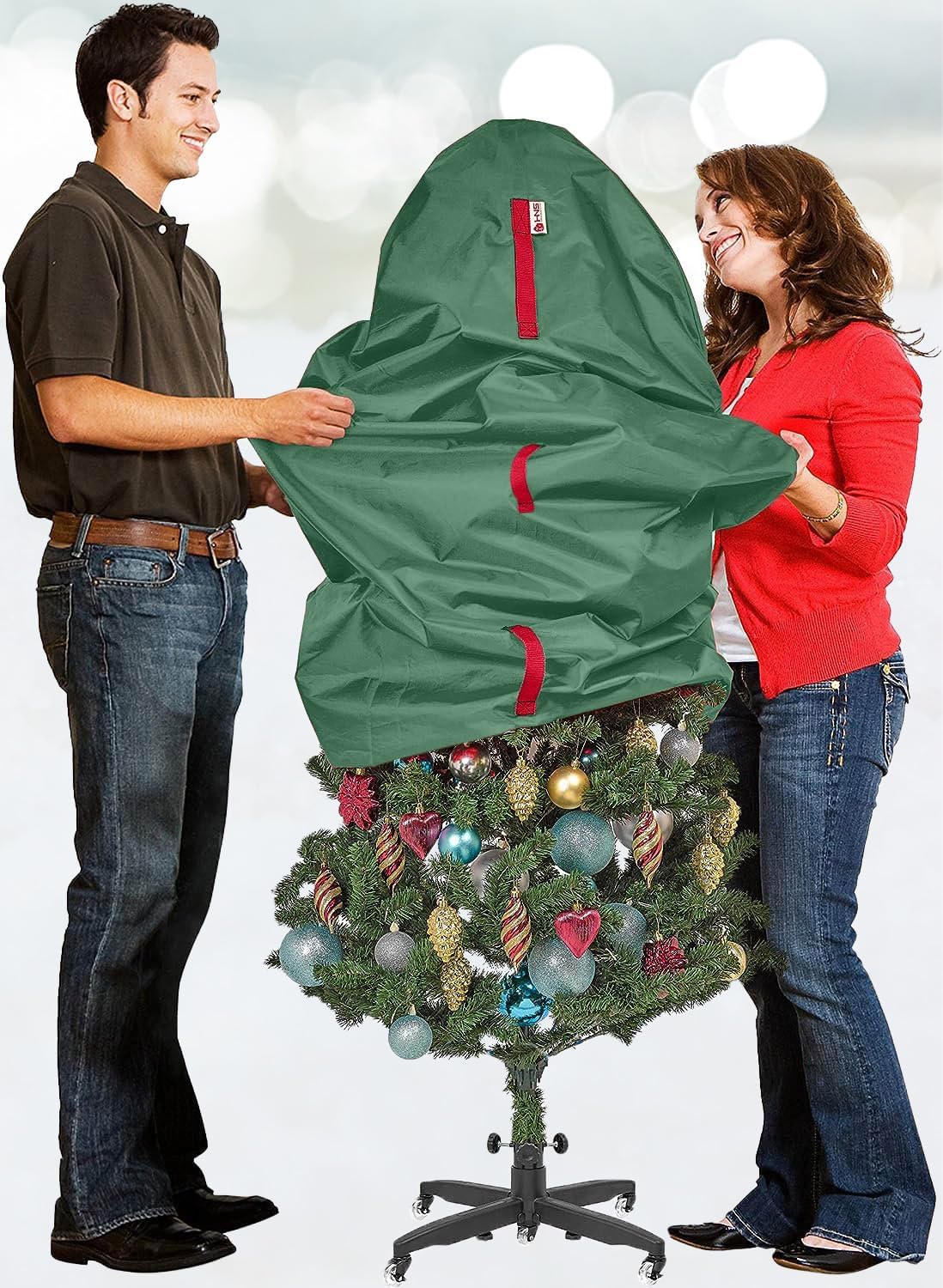Hold N' Storage Upright Christmas Tree Storage Bag Green photo 6