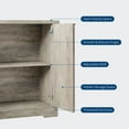 thumbnail image 4 of Kojooin Buffet Bahut avec Tablettes Ajustables et Portes Cannelées, Console de Rangement Moderne d'Accent pour Salon, 4 of 8