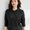 thumbnail image 1 of Chandail à Capuchon en Tricot pour l'Automne et l'Hiver pour Femmes, Coupe Ample, Manches Longues, Mode, Chandail à Capuchon, Chandail Uni, Haut Décontracté et Élégant, 1 of 5