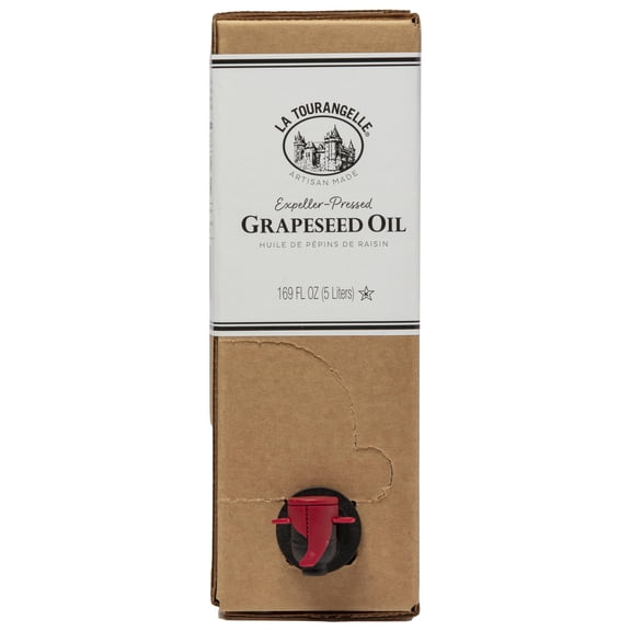 La Tourangelle Expeller-Pressed Grapeseed Oil, 169 Fl Oz (5 Liters)