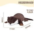 thumbnail image 2 of Peluche con forma de nutria CSVBTRF con peso, 1,86 kg, 45 cm, 2 of 7