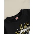 thumbnail image 5 of Suealasg Kids Girls Boys 2024 New Years Sweatshirts Little Girls Boys Long Sleeve Crewneck Letter Print Pullover Tops 1T 2T 3T 4T 5T Child Casual Spring Clothes, 5 of 8