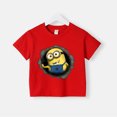 thumbnail image 3 of Camiseta de verano 100 % algodón para adolescentes, camisetas para niños con estampado sencillo de Minions de dibujos animados, camisetas de cuello redondo para bebés, ropa de manga corta para niños y, 3 of 5