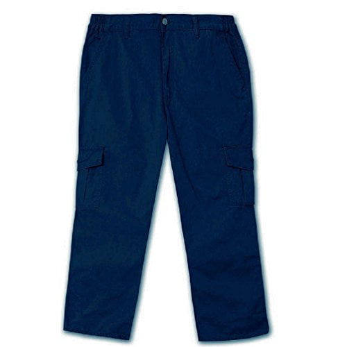 Full Blue - Full Blue Navy Side Elastic Big and Tall Cargo Pant ...