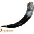 thumbnail image 3 of Lord of Battles Viking Drinking Horn with Round Head Terminal, 3 of 5