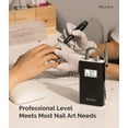 thumbnail image 3 of MelodySusie Professional Electric Nail Drill, 30000 RPM Portable Rechargeable Nail File for Acrylic Gel Polishing Manicure with Bits, SC320H-Black, 3 of 7