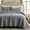 Grey, variant on 100% Cotton Twin Size Quilt Set - Olive Green Striped Pick Stitch Soft Lightweight Bedspread, Textured Like Linen, Farmhouse Country Rustic Coverlet, Shabby Chic Gauze Bedding, 2 Pieces