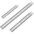 thumbnail image 1 of Less Steel Rulers Metal Ruler Double Side Scale Ed Measuring Tool Incg 15cm/20cm/30cm 3pcs For, 1 of 5
