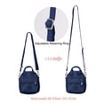 thumbnail image 6 of PULLIMORE Women Crossbody Cell Phone Bag, Small Waterproof Multi Pockets Nylon Shoulder Purse Wallet with Adjustable Strap (Blue), 6 of 11