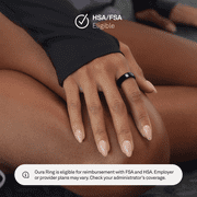 Oura Ring 5 Black Size 7 Worlds Smallest Smart Ring Sleep Activity Health Tracker
