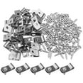 thumbnail image 1 of 100 Sets Aluminum Wire Fence Clips for Simple and Effective Design Silver Fencing Accessories, 1 of 8