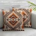 thumbnail image 3 of Shangniulu Ethnic Pattern Throw Pillow Cover Cushion Case for Home Decor Sofa Couch Short Plush Farmhouse Decorations, 3 of 5