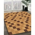 thumbnail image 3 of Ahgly Company Machine Washable Indoor Rectangle Transitional Mahogany Brown Area Rugs, 2' x 4', 3 of 7