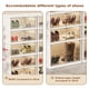 thumbnail image 3 of Organizador plegable para zapatos, estantería plástica transparente, apilable y plegable para armarios, 3 of 7