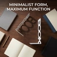 thumbnail image 3 of Unique Bargains Modern Geometric Metal Bookends for Office White Style C 3"x3.1"x8.5", 3 of 6