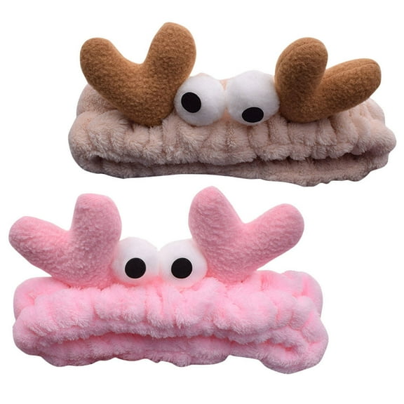 LEORX 2Pcs Elastic Band Hair Headband Fabric for Women During Skincare Routine