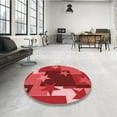 thumbnail image 4 of Ahgly Company Machine Washable Indoor Rectangle Transitional Red Area Rugs, 4' x 6', 4 of 7