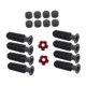 thumbnail image 5 of Tabla 8pcs Table Reemplazo de Fútbol Reemplazo de Fútbol Accesorios de Fútbol con 2 Fútbol Americano Pequeño Reemplace Piezas Mango de Manejo de Futbo Balones de fútbol de color rojo oscuro, 5 of 8