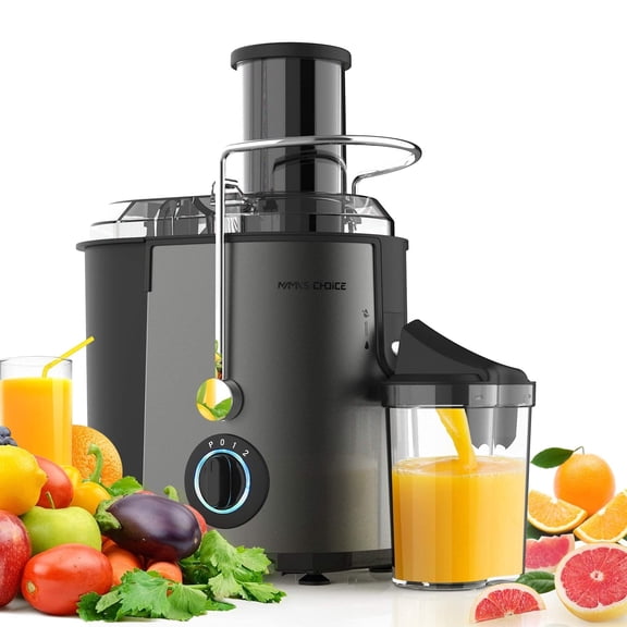 SiFENE Centrifugal Juicer Machine 800W, Dual Speed Juicer with Easy Clean Design, Wide Chute for Whole Fruit, Grey