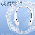 thumbnail image 5 of FrSara Neck Fan, Portable Fan, Rechargeable Personal Hands Free Bladeless Fan, 5200mAh, 360° Cooling,Faster Cooling, Ultra Quiet,for Travel, Sports, Home, Office, 5 of 7