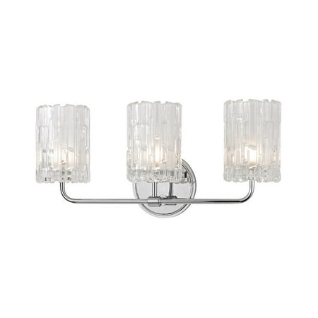 

3 Light Vanity Light 18.25 inches Wide By 8.5 inches High-Polished Chrome Finish Bailey Street Home 116-Bel-2120718
