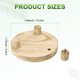 thumbnail image 3 of Uxcell 1-Pack Soportes para Plantas para Macetas Interiores, Bandeja Redonda de Madera de 15.2 cm/6 Pulgadas para Cocina/Baño/Decoración/Jabón [Color de Fuego Ligero], 3 of 6