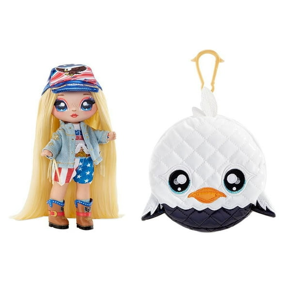 Na Na Na Surprise Glam Series 2 Erika Featherton - Patriotic Eagle-Inspired 7.5" Fashion Doll