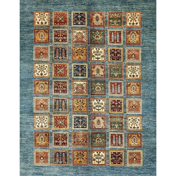 Ahgly Company Machine Washable Indoor Rectangle Abstract Dark Brown Area Rugs, 5' x 8'
