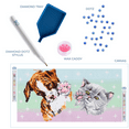 thumbnail image 4 of Diamond Dotz at Home Dog and Cat High Five Diamond Painting Kits for Adults - Diamond Art Kits a Relaxing Creative Craft Kit with Dotz Gems 24x12, 4 of 4