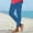 *Blue, variant on ClodeEU Women's Full Length Leggings,Soft High Waisted Long Leggings,Casual Summer Solid Color Pant Pink,Womens Plus M