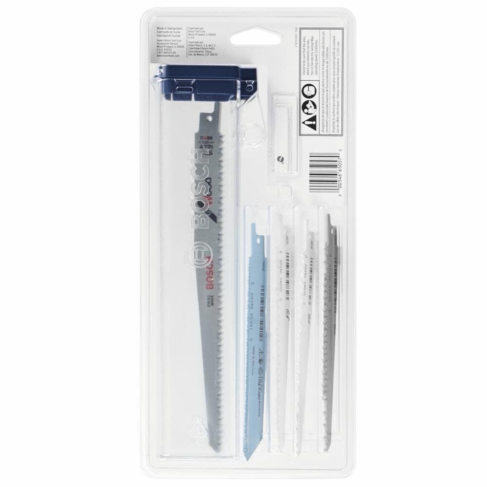 Bosch All Purpose Reciprocating Saw Blade Set 8Pc