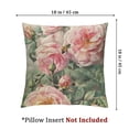 thumbnail image 4 of nygtbtfer Square Decorative Throw Pillow Case Cushion Cover, Pink Rose Floral,Soft Pillowcase White, 4 of 7