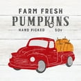thumbnail image 2 of CAD Designs 12x12 White Modern Wood Framed Museum Art Print Titled - Farm Fresh Pumpkins, 2 of 4
