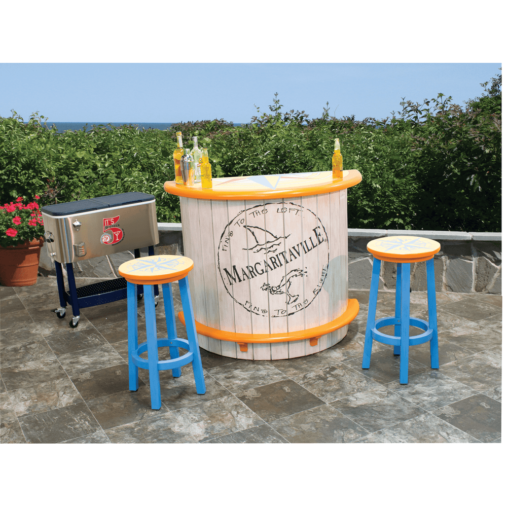 Margaritaville Bar Stool Nautical Compass