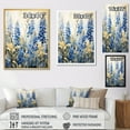 thumbnail image 4 of Designart "Simple Blue Bonnets In Meadow III" Blue Bonnets Floater Framed Canvas Art Print, 4 of 5