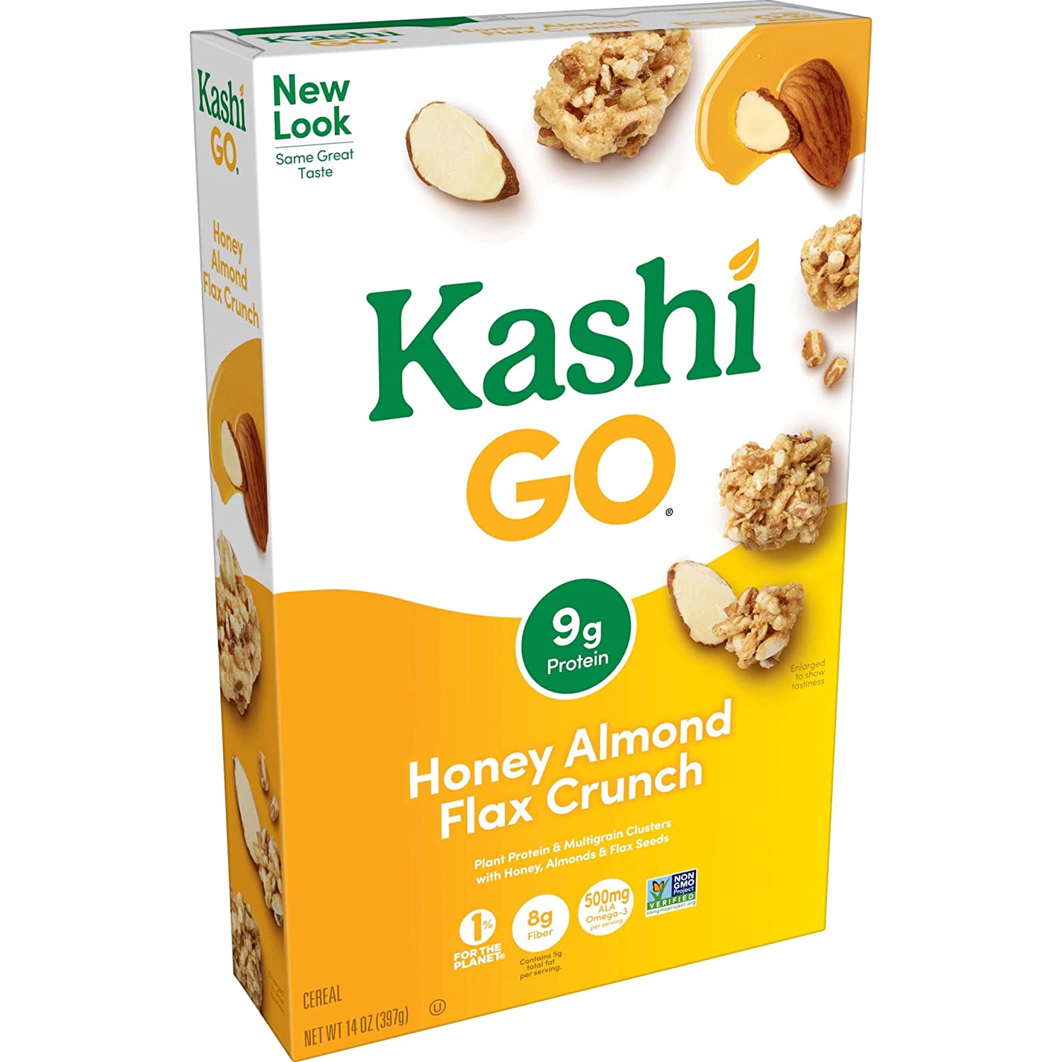 Kashi GO Cold Breakfast Cereal, Fiber Cereal, Vegetarian Protein, Honey