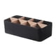 thumbnail image 4 of Organizador de maquillaje, escritorio, oficina, papelería, suministros de escritorio, caja porta lápices para controles remotos, artículos diversos, negro, 4 of 9