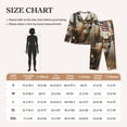 thumbnail image 4 of Balery American Wildlife Deer Forest Conjunto de Pijama con Estampado para Mujer, Conjunto de Dos Piezas con Manga Larga, Ropa de Dormir Suave con Bolsillos, Pijamas Cómodos-Medium, 4 of 7
