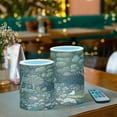 thumbnail image 3 of Yayeee Flameless Candles with Remote Flickering Battery Operated Multi Color Changing, Green Forest Scene, 3 of 7