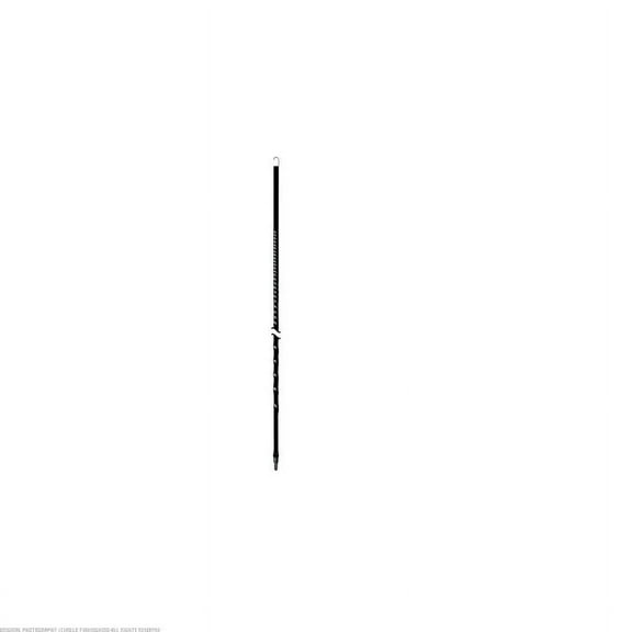 Accessories Unlimited AU2-B 2 ft. .38X24 THREAD FIBERGLASS ANTENNA - BLACK
