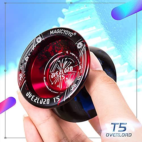 MAGICYOYO Professional Unresponsive Yoyo T5 Overlord, Yo-yo Pro Alloy Aluminum YoYo Metal MAGICYOYO MAGICYOYO