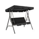 thumbnail image 1 of Funda para silla de columpio para jardín al aire libre, patio, silla de columpio, asiento y cubierta superior, toldo para sombrilla, color negro Methold  HA005105-16, 1 of 6