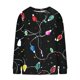 thumbnail image 4 of Sudadera con capucha de manga larga para mujer, informal, sin mangas, con estampado, de poliéster, 4 of 5
