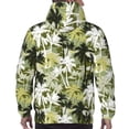 thumbnail image 7 of Honeii Hawaii Palms Pattern Mens Hoodies Men's Loose Sleeve Sweatshirt,Pullover Hooded Sweatshirt for Men,Essentials Hoodie-Small, 7 of 7
