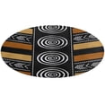 thumbnail image 5 of African Mud Cloth Artistry Art Round Carpet Circle Rug Outdoor Patio Area Rug Washable Large Area Rugs Hallway Room Decor Fitness Mats, 5 of 8