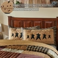 thumbnail image 5 of VHC Brands Country Primitive Star and Vine 100% Cotton Quilted Pillow Sham, King - Machine Washable, 5 of 5