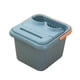 thumbnail image 3 of Cubo para pies con lavabo de 23,5 cm de profundidad, multiusos, para hotel Azul, 3 of 9